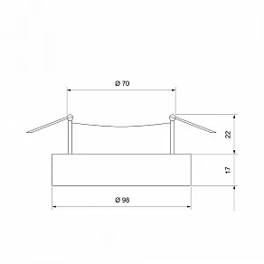 Встраиваемый светильник Elektrostandard Void 118 MR16