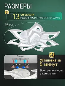Потолочная люстра Natali Kovaltseva  LED LAMPS 85008