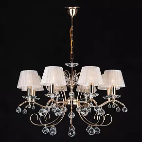 Подвесная люстра Eurosvet Эстель 10058/8 золото/прозрачный хрусталь Strotskis
