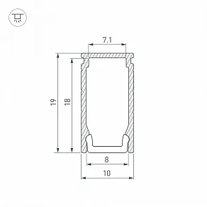 Профиль накладной Arlight LINE 053426