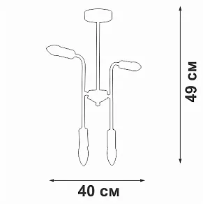 Люстра на штанге Vitaluce V3022 V3022-1/4PL