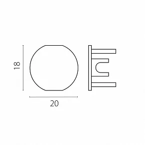Заглушка для трека Lightstar Linea 506467