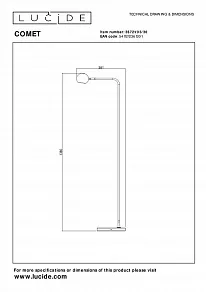 Торшер Lucide Comet 2767/12/31 Торшер Lucide Comet 2767/12/31