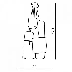 Подвесная люстра Azzardo Solvig AZ1021