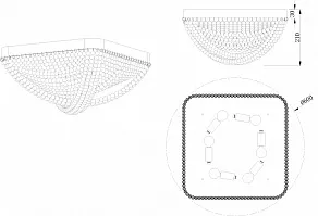 Потолочная люстра Stilfort Marelli 2169/09/06C