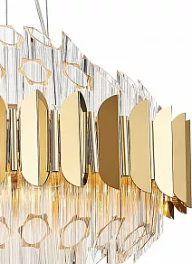 Подвесная люстра Natali Kovaltseva Rivera RIVERA 81443/8C GOLD