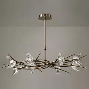 Люстра на штанге Mantra Eclipse Antique Brass 1470