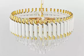 Подвесная люстра LUMINA DECO Funneli LDP 6003-550 WT+F.GD