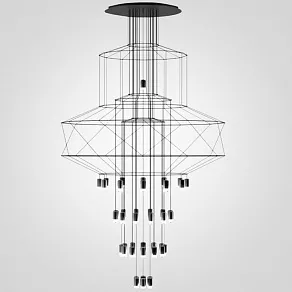 Подвесная люстра Imperiumloft Vibia Wireflow 40.1637-0