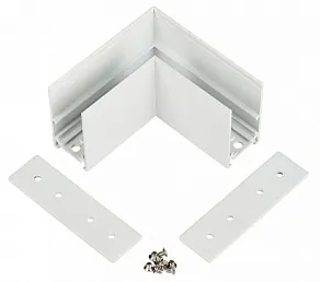 Соединитель угловой внутренний для треков накладных MyFar  MT0201-CL-W