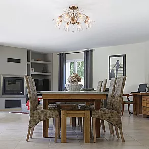 Люстра на штанге Eurosvet Norene 30157/8 античная бронза