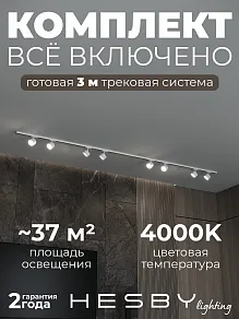 Комплект трековый Hesby Lighting Skylite №13 HSBL_kompl_S013_NI3W4K