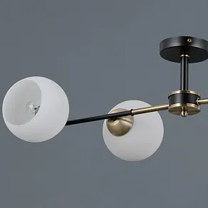 Люстра на штанге ILLUMICO LIBRA IL0469-4CSQ-24 BK AB LIBRA