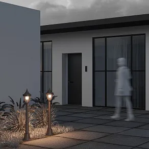 Наземный высокий светильник Maytoni Novara O026FL-01B