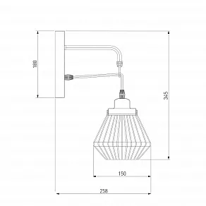 Бра Eurosvet Fregata 70078/1 черный