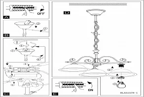 Подвесная люстра Eglo ПРОМО Murcia 91005