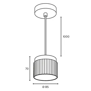 Подвесной светильник Wolta MUSE WSL-GX53/P19WG