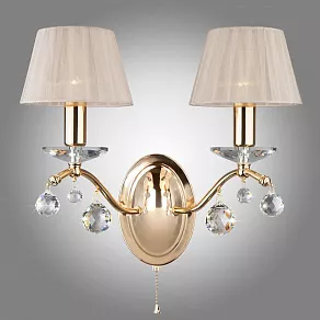 Бра Eurosvet Эстель 10058/2 золото/прозрачный хрусталь Strotskis