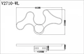 Бра Moderli Monica V2710-WL