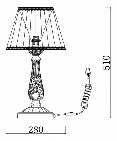 Настольная лампа декоративная Maytoni Bianco ARM216-11-W