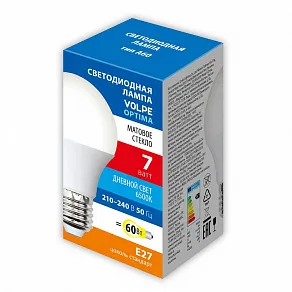 Лампа светодиодная Volpe  E27 7Вт 6500K UL-00008773