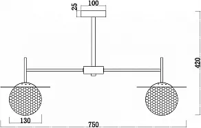 Люстра на штанге F-promo Roshni 3049-5P