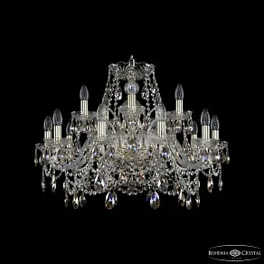Подвесная люстра Bohemia Ivele Crystal 1411 1411/10+5/240 G K801