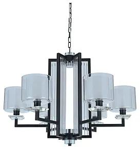 Подвесная люстра Newport АЛЕКСАНДРА 4406+1/C black+gold