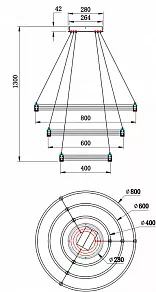 Подвесной светильник Stilfort Tooring 4006/05/03P