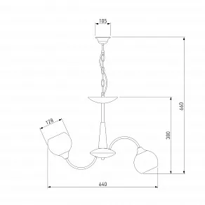 Подвесная люстра Eurosvet Nola 60071/6 античная бронза