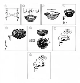 Потолочная люстра Globo Toulouse 46635-4