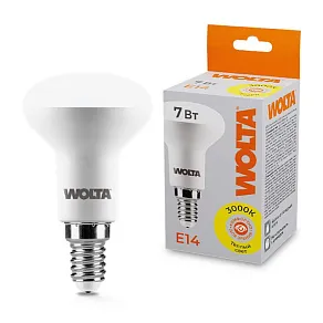 Лампа светодиодная Wolta  E14 7Вт 3000K 25Y50R7E14