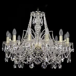 Подвесная люстра Bohemia Ivele Crystal 1411 1411/12/240/G