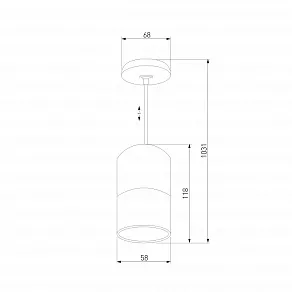 Подвесной светильник Eurosvet Mini Topper 50146/1 белый