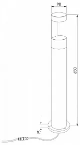 Наземный высокий светильник Elektrostandard Nimbus 35126/F