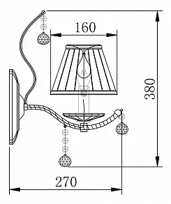 Бра Maytoni Selena ARM700-01-N