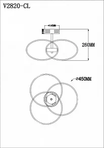 Потолочная люстра Moderli Nino V2820-CL