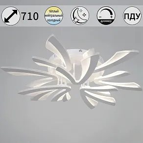 Люстра на штанге Reluce  59090-0.3-6+3 WH