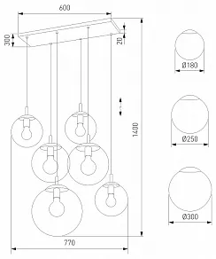 Подвесной светильник TK Lighting Esme 5384 Esme