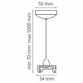 Подвес для трека Lightstar Barra 504197