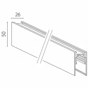Трек накладной Lightstar Uno 509027