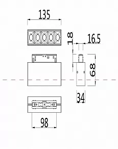 Накладной светильник Maytoni Points TR014-2-10W4K-B
