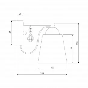 Бра Eurosvet Campana 70094/1 черный