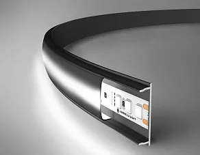 Профиль накладной гибкий Ambrella Light GP GP1600BK/BK