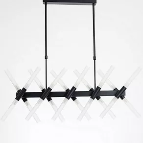 Люстра на штанге LUMINA DECO Alford LDP 6036-20 BK