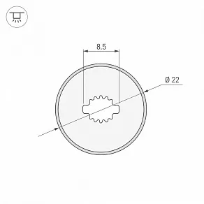 Профиль накладной гибкий Arlight WPH-FLEX 045866