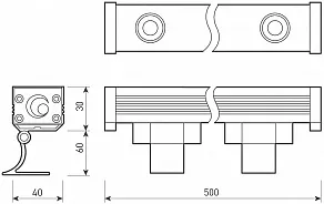 Настенный прожектор Arlight Line wallwasher 37369