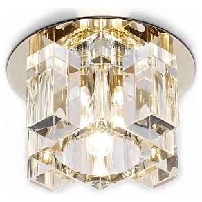 Встраиваемый светильник Ambrella Crystal 7 D1037 CL/CL/G