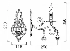 Бра Maytoni Templiers H105-01-R