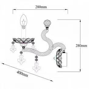 Бра Chiaro Дориана 1 477020502